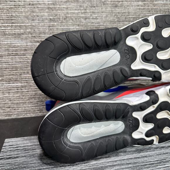 Nike Air Max 270 React CW3094-100 White Running Shoes Sneakers - Womens Size 10 - Picture 14 of 15